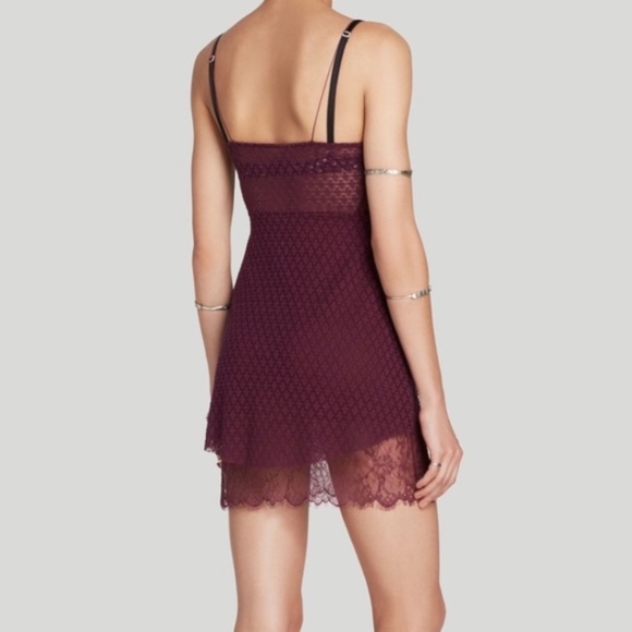 SOLD Intimately Free People Purple Lace Sheer Slip - Picture 2 of 7